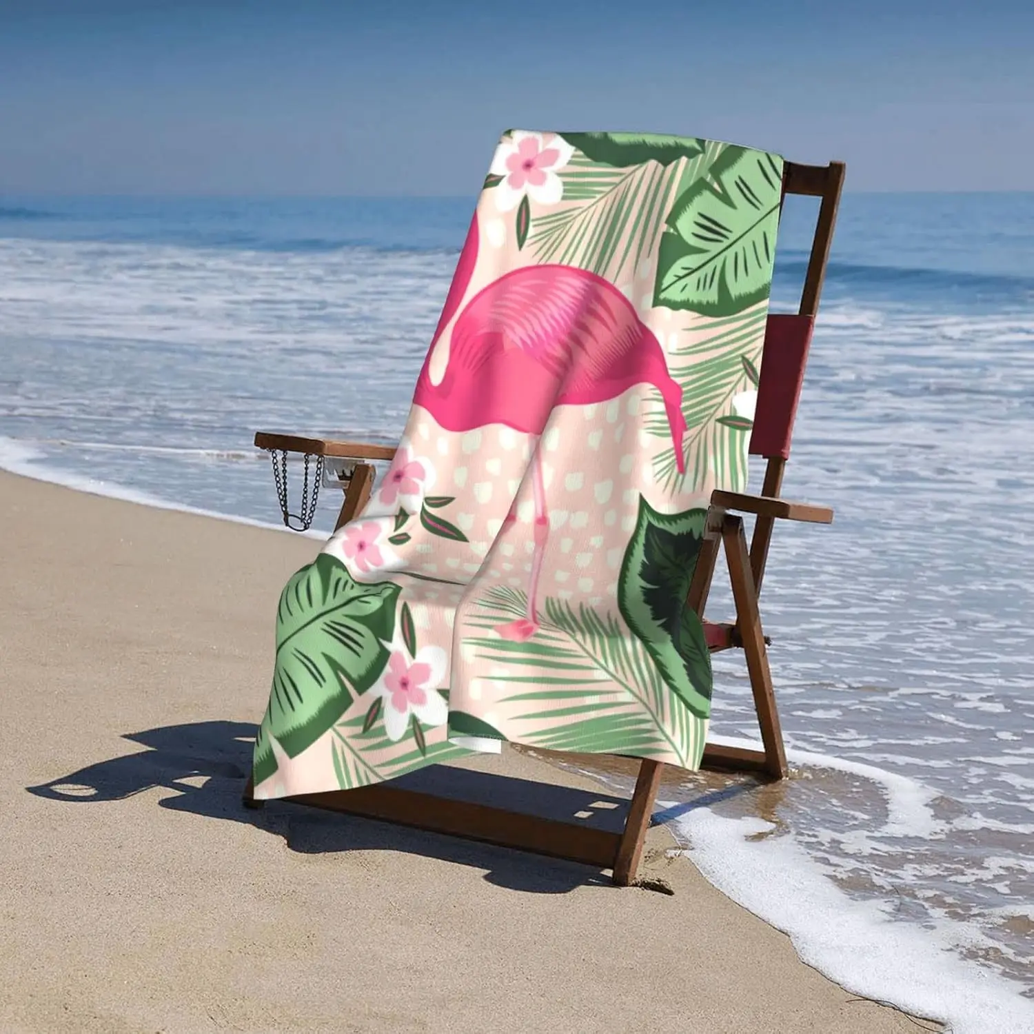 Custom Printed Antimicrobial Microfiber Beach Towel Quick-Dry Sand-Free for Adults - Image 5
