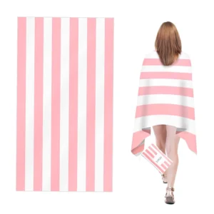 Custom Printed Microfiber Beach Towel Quick Dry Sand-Free Sports Polyester Travel