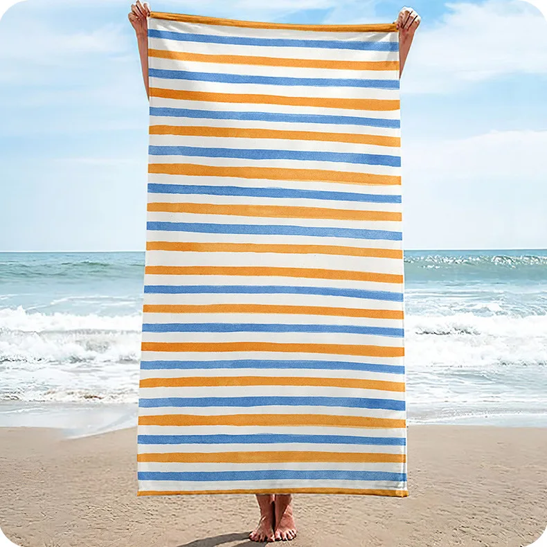 Custom Printed Microfiber Beach Towel Recycled Sand Proof Fast Drying - Image 5