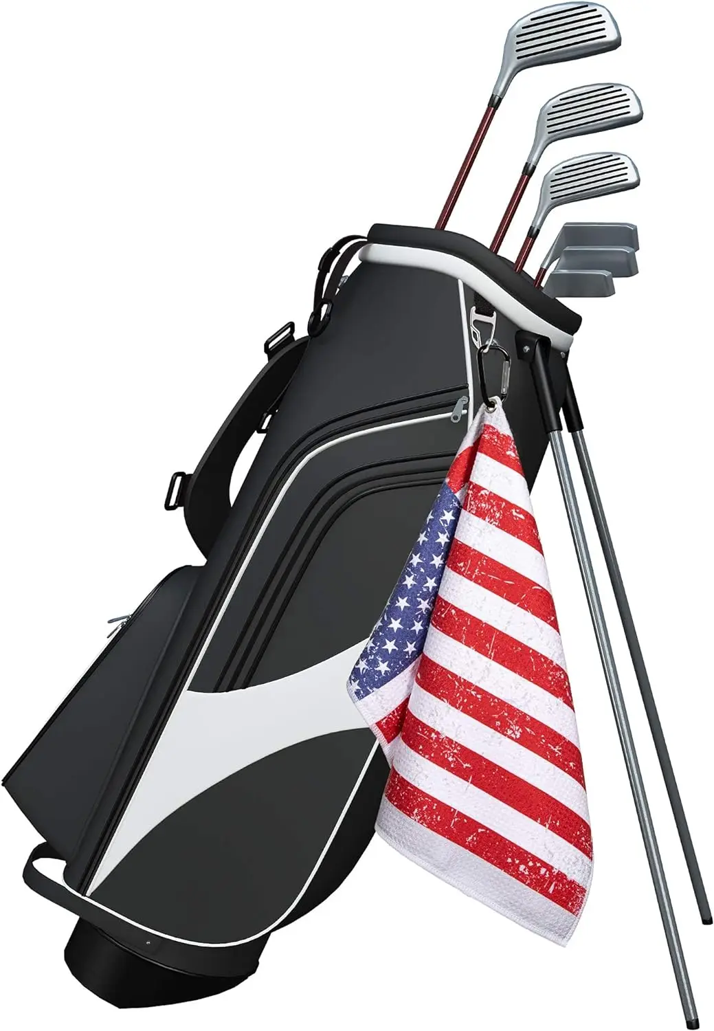 Custom Printed Microfiber Golf Towel with Hook - High Quality Waffle Weave - Image 4