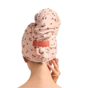 Custom Printed Quick-Dry Microfiber Hair Towel Lightweight Wrap for Travel