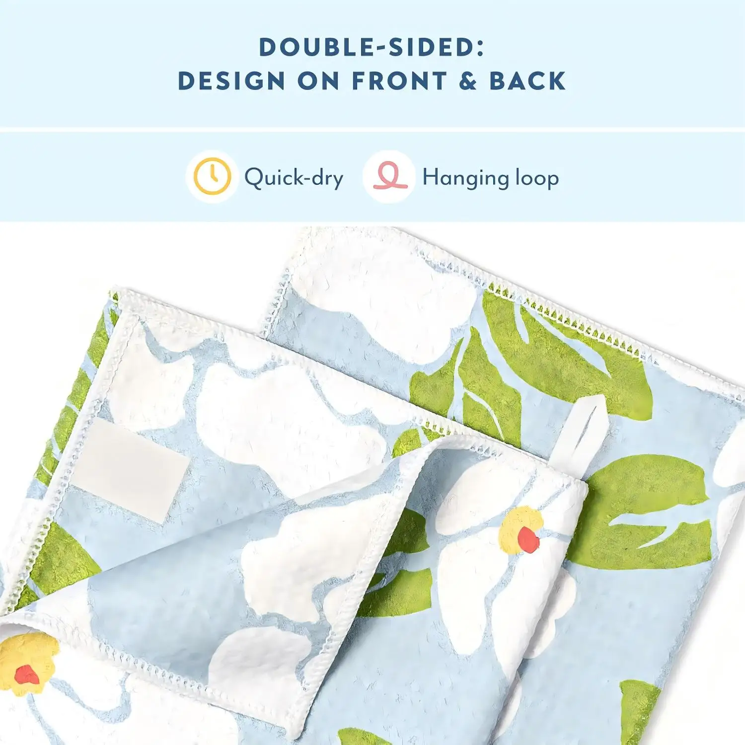 Custom Printed Rectangle Recycled Waffle Weave Tea Towels GRS Certified Quick-Dry High Absorbency - Image 5