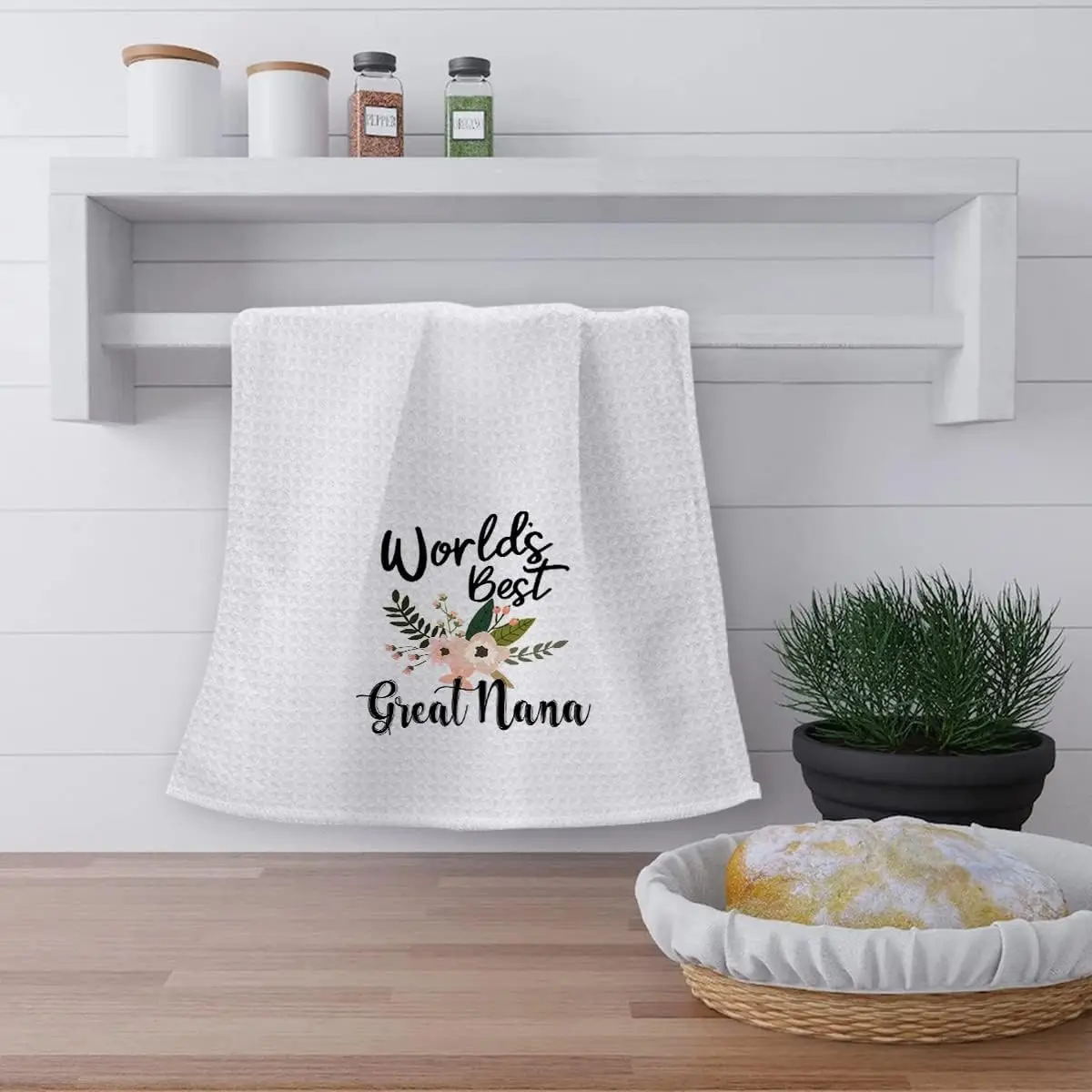 Custom Printed Woven Microfiber Waffle Dish Towel Absorbent Quick Dry Eco-Friendly Kitchen Tea Towel Custom Color - Image 3