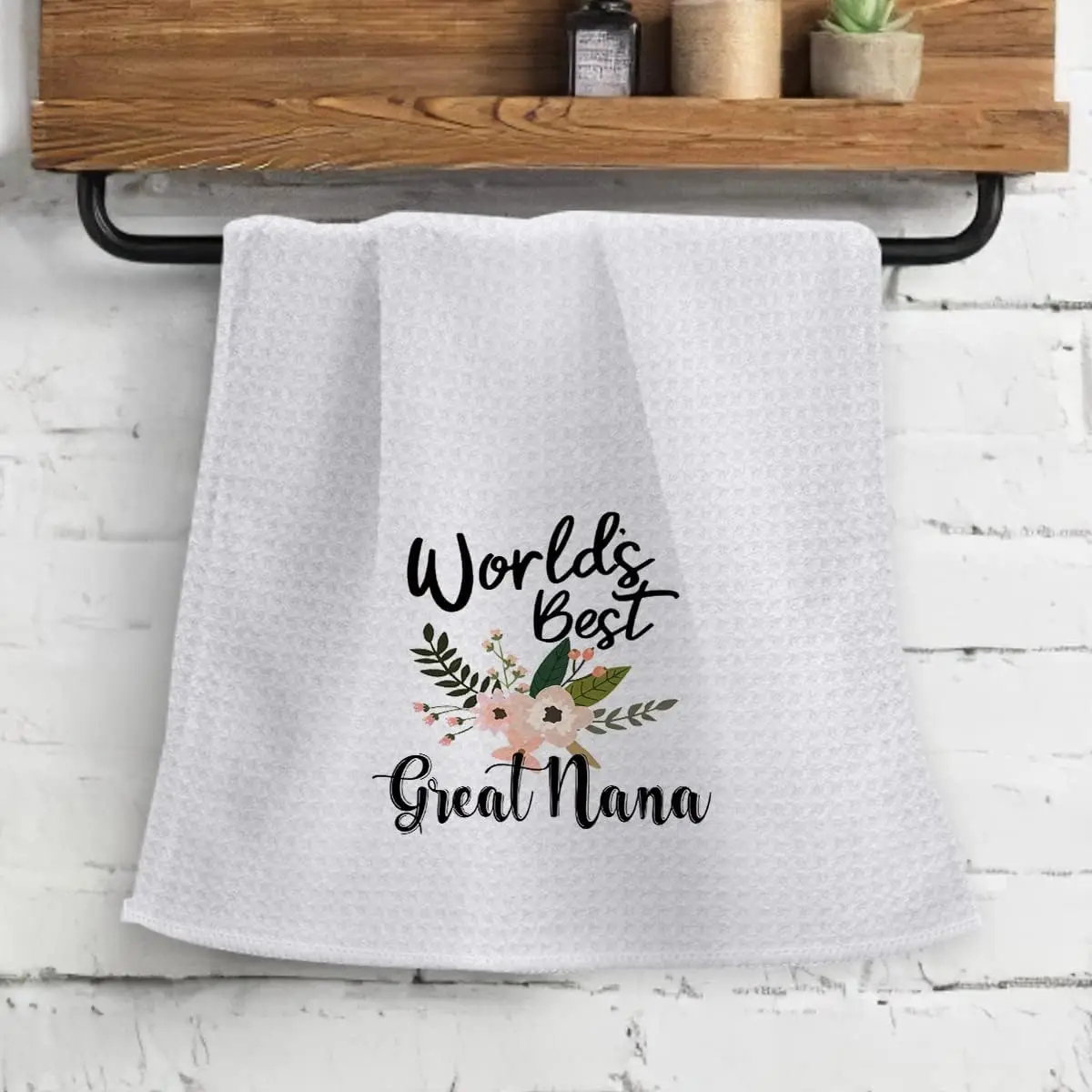 Custom Printed Woven Microfiber Waffle Dish Towel Absorbent Quick Dry Eco-Friendly Kitchen Tea Towel Custom Color - Image 5