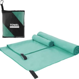 Custom Quick Dry Microfiber Beach Towel Lightweight Sports Travel Camping Soft Woven Roll