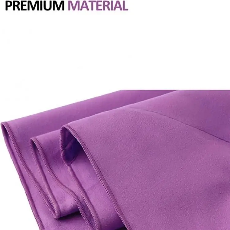 Custom Sand-Free Microfiber Beach Towel with EVA Case Lightweight Swim Gym Recycled - Image 5