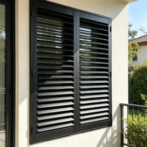 Custom Size Aluminum Outdoor Shutters UV Blocking for Windows and Doors