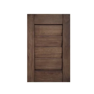 Custom Size Motorized Wood Sun Shade Shutter Louver Horizontal Pattern