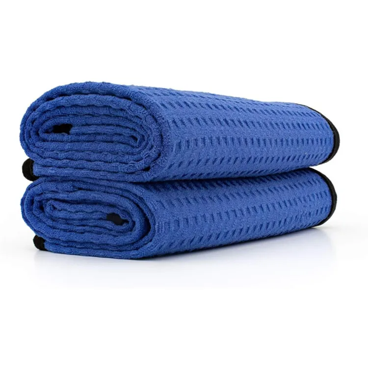 Custom Size Soft Waffle Towel Plain Edge Strip High Weight Super Absorbent Beach Logo - Image 4