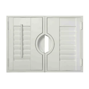 Custom Size Solid Wood French Plantation Shutters Luxury Louver