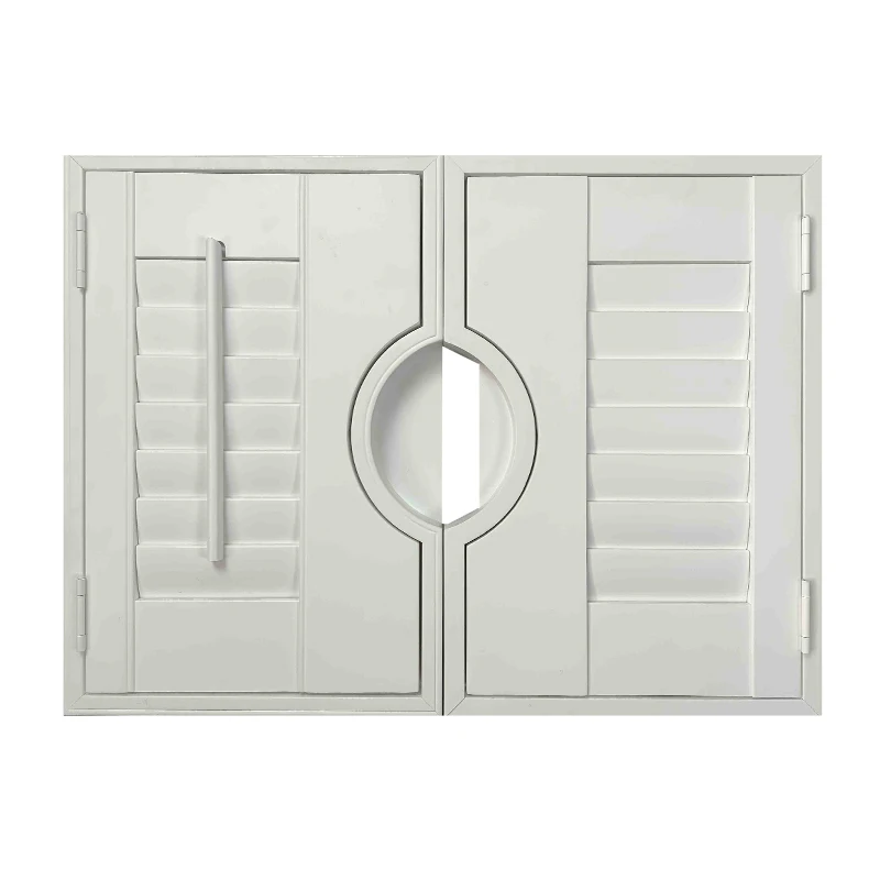 Custom Size Solid Wood French Plantation Shutters Luxury Louver