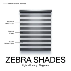 Custom Size Zebra Blinds Dual Fabric Roller Shade Inside Outside Mount OEM ODM Factory