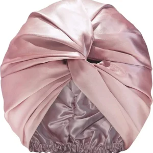 Custom Sublimation 100 Percent Silk Bonnet Double-Layered 22 Momme Satin Sleeping Cap Knitted Hair Dress Girls