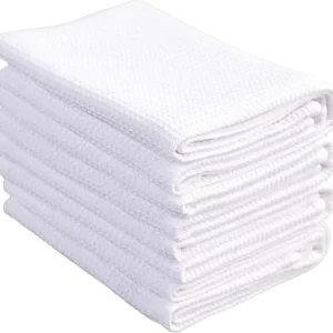 Custom White Polyester Microfiber Waffle Towels for Printing Kitchen