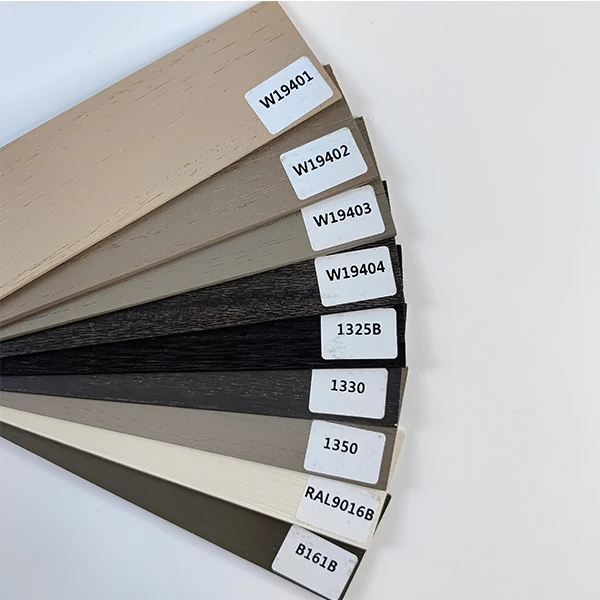 Custom Wood Venetian Blinds Brushed Slats Electric Skylight - Image 2