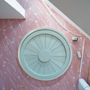 Custom Wooden Attic Skylight Windows Irregular Shapes Modern Horizontal Design