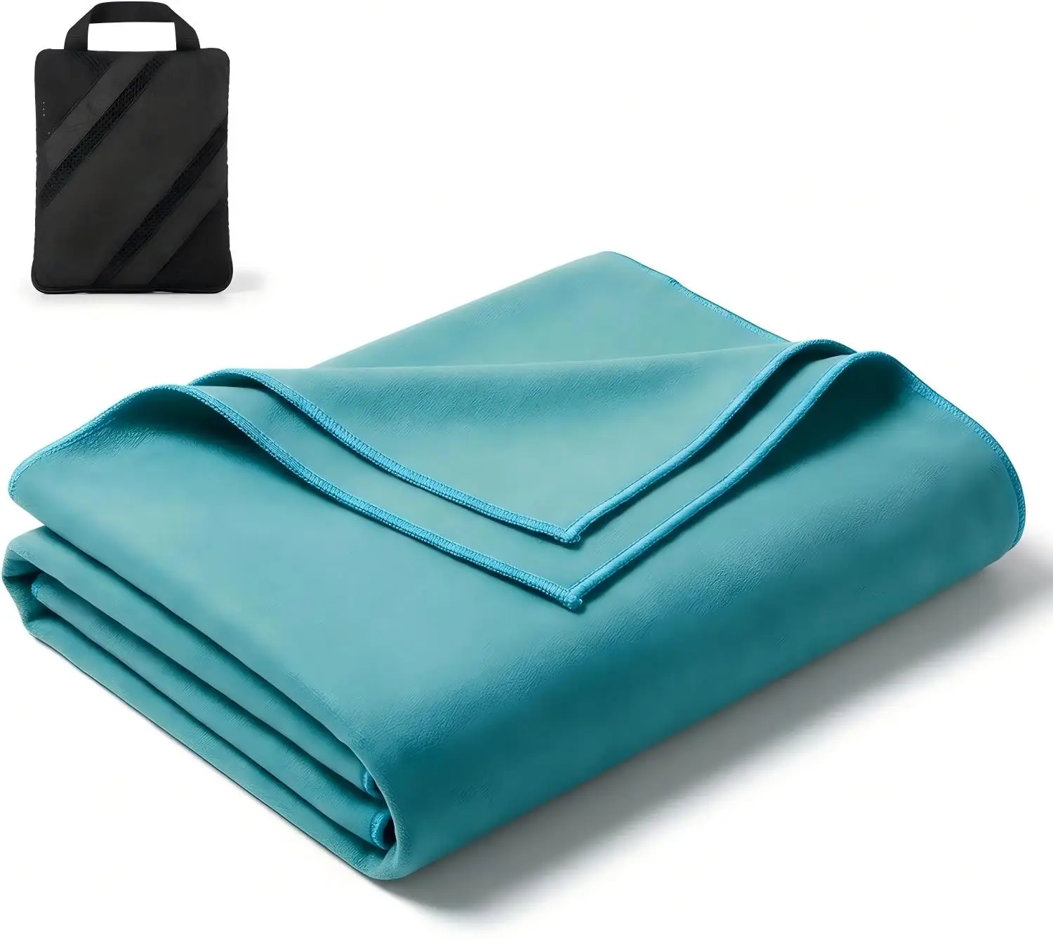Custom Woven Square Quick-Dry Super Absorbent Cooling Microfiber Recycled Antibacterial Gym Towel