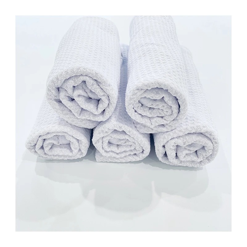 Customizable 30x60 Microfiber Waffle Sport Towel Quick Dry High Absorption Laser Engraving