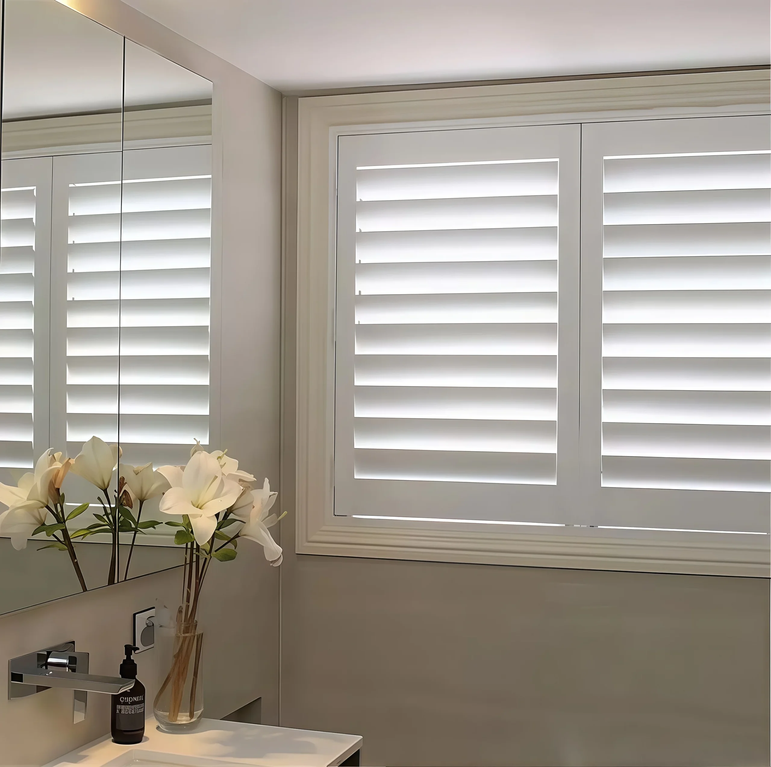 Customizable Color Eco-Friendly UV Blocking Durable Wooden Plantation Shutters OEM Factory