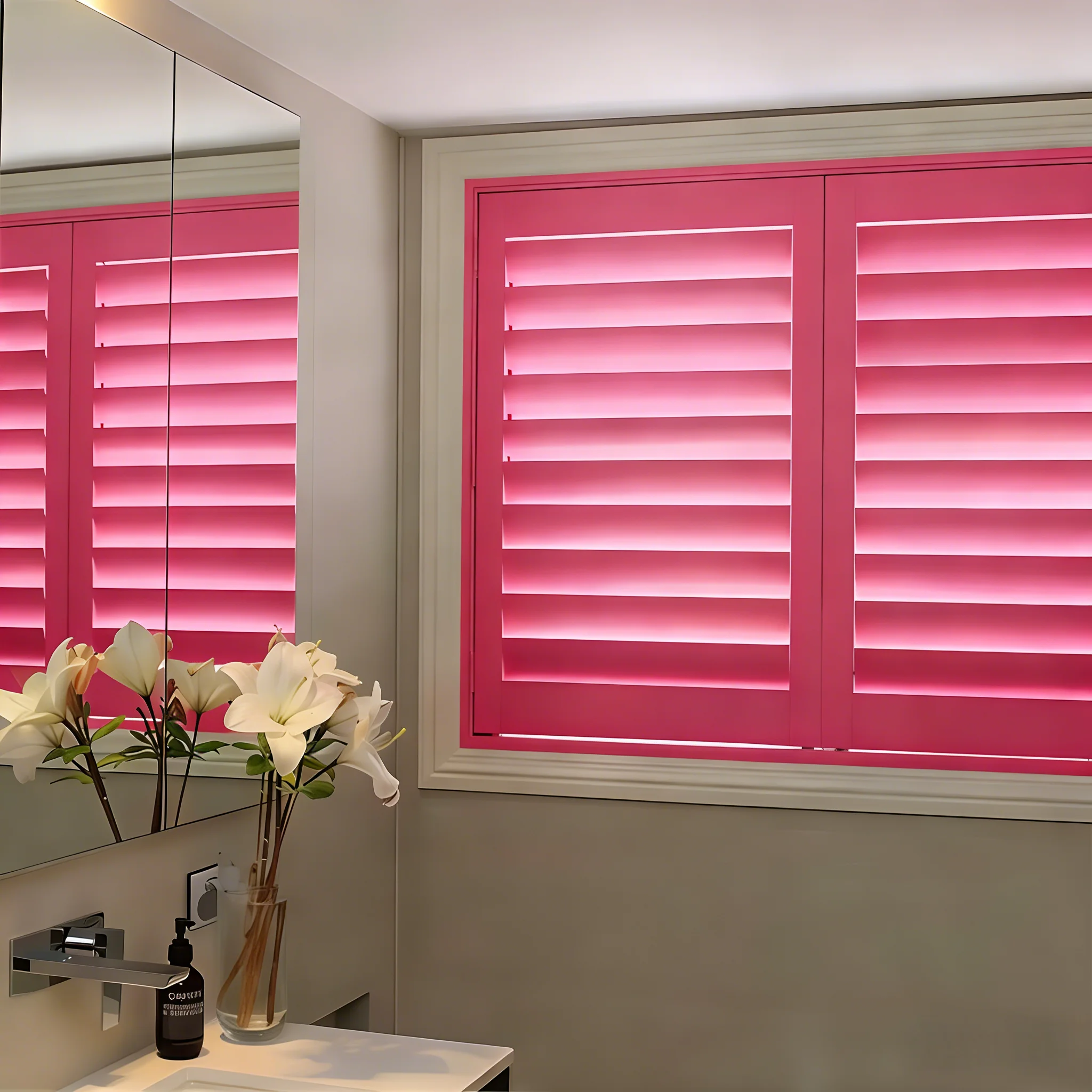 Customizable Color Eco-Friendly UV Blocking Durable Wooden Plantation Shutters OEM Factory - Image 2