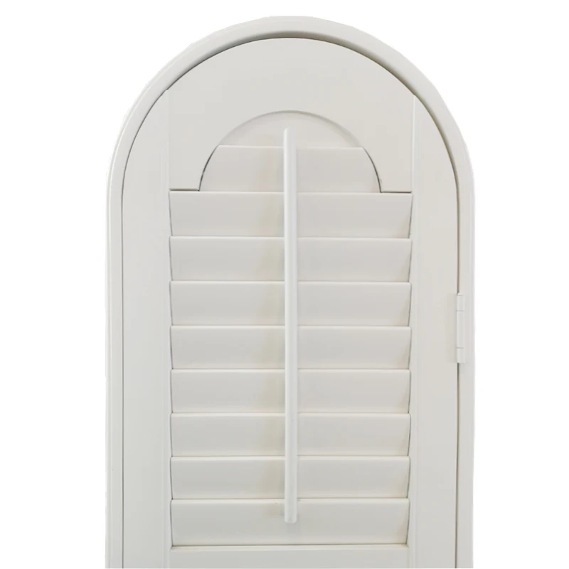 Customizable Eco-Friendly Wood Shutter Center Tilt Rod UV Blocking - Image 2