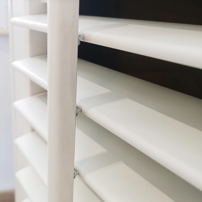 Customizable Eco-Friendly Wood Shutter Center Tilt Rod UV Blocking - Image 4
