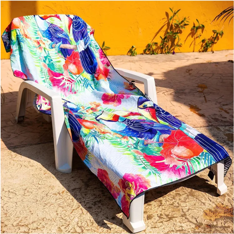 Customizable Microfiber Beach Towel Quick Dry Antimicrobial Colorful Summer - Image 3