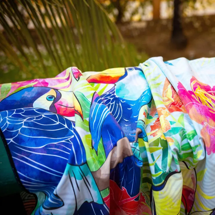 Customizable Microfiber Beach Towel Quick Dry Antimicrobial Colorful Summer - Image 5