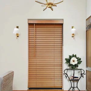 Customized 50mm Vertical Paulownia Wood Blinds for Bedroom Living Room Wholesale
