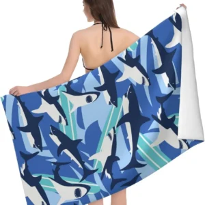 Customized Antimicrobial Microfiber Bath Towel Quick-Dry Absorbent for Swimming Camping Gym Wholesale Beach Use