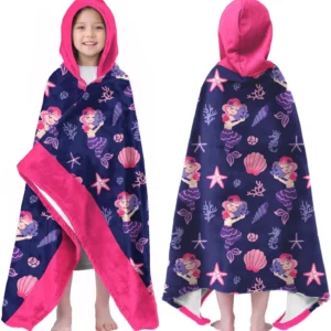 Customized Eco-Friendly Absorbent Antimicrobial Quick-Dry Microfiber Beach Poncho