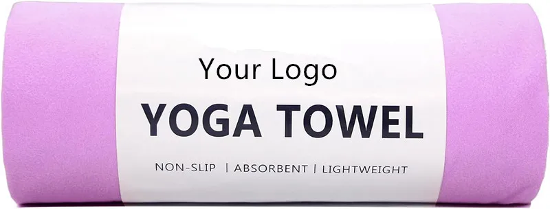 Customized Grip Dot Microfiber Suede Yoga Towel Quick-Dry Travel Fitness Mat