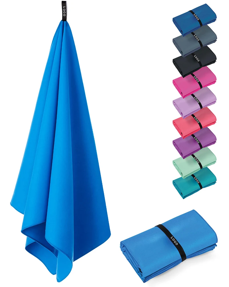 Customized Lightweight Microfiber Towel Quick-Dry Antibacterial Sand-Free Logo Wholesale