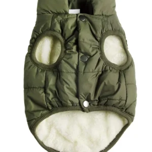 Customized Lightweight Puffy Dog Jacket Fleece Bonded Pet Coat