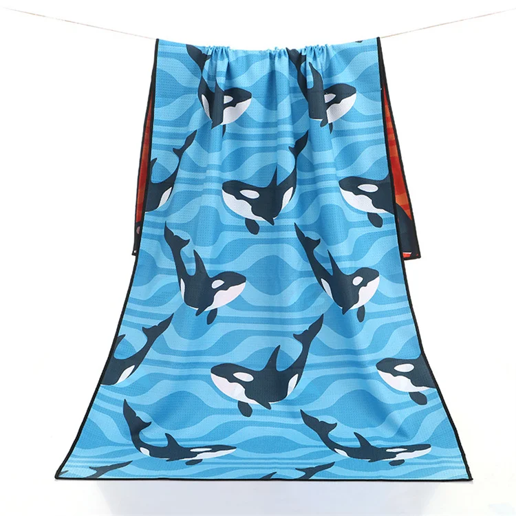 Customized Logo Beach Towel 400gsm Sun Protection Swimming Diving Towel - Image 4