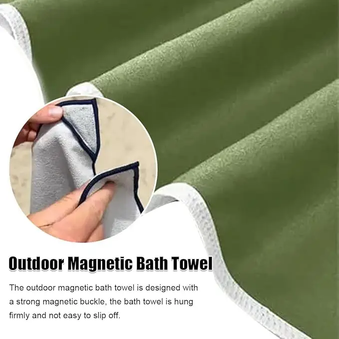 Customized Logo Microfiber Hooded Beach Towel Solid Color Surf Poncho for Adults - Image 4