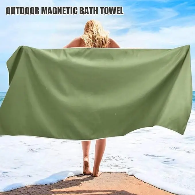 Customized Logo Microfiber Hooded Beach Towel Solid Color Surf Poncho for Adults - Image 6