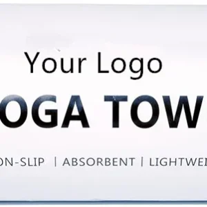 Customized Logo Microfiber Woven Quick-Dry Yoga Towel with Grip Dots Non-Slip