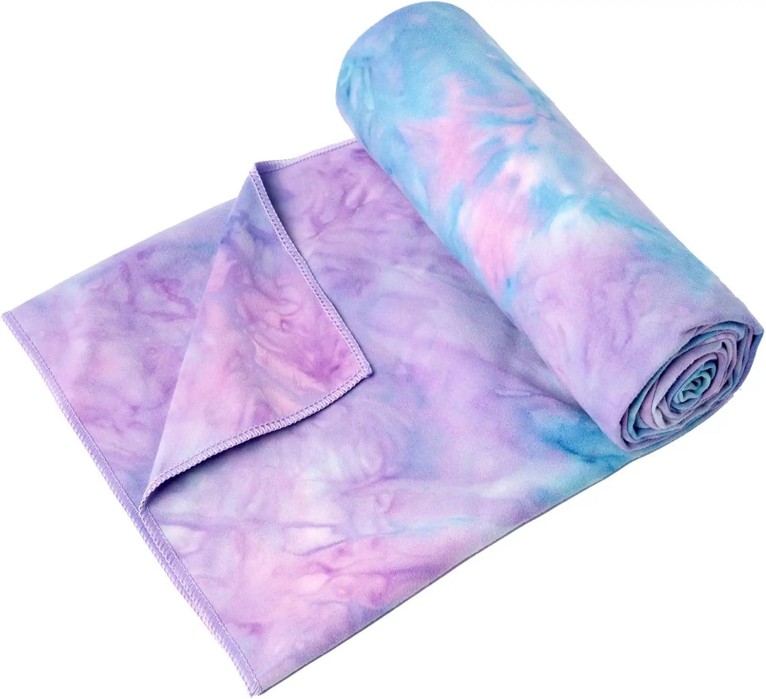 Customized Logo Microfiber Woven Quick-Dry Yoga Towel with Grip Dots Non-Slip - Image 2