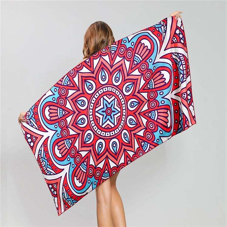 Customized Logo Sand Free Microfiber Beach Towels 200 Gsm Quick-dry Absorbent - Image 4