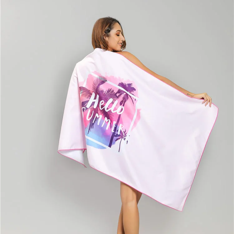 Customized Logo Sand Free Microfiber Beach Towels 200 Gsm Quick-dry Absorbent - Image 5