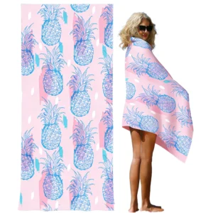 Customized Logo Sand Free Quick Dry Luxury Beach Towel Eco-Friendly