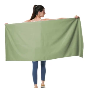 Customized Microfiber French Terry Quick-Dry Sports Towel with Magnet Clip for Gym Beach