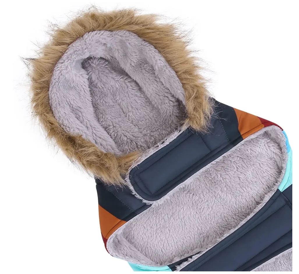 Customized Print Fleece Pet Jacket Lightweight Quilted Dog Puffy Coat - Image 3