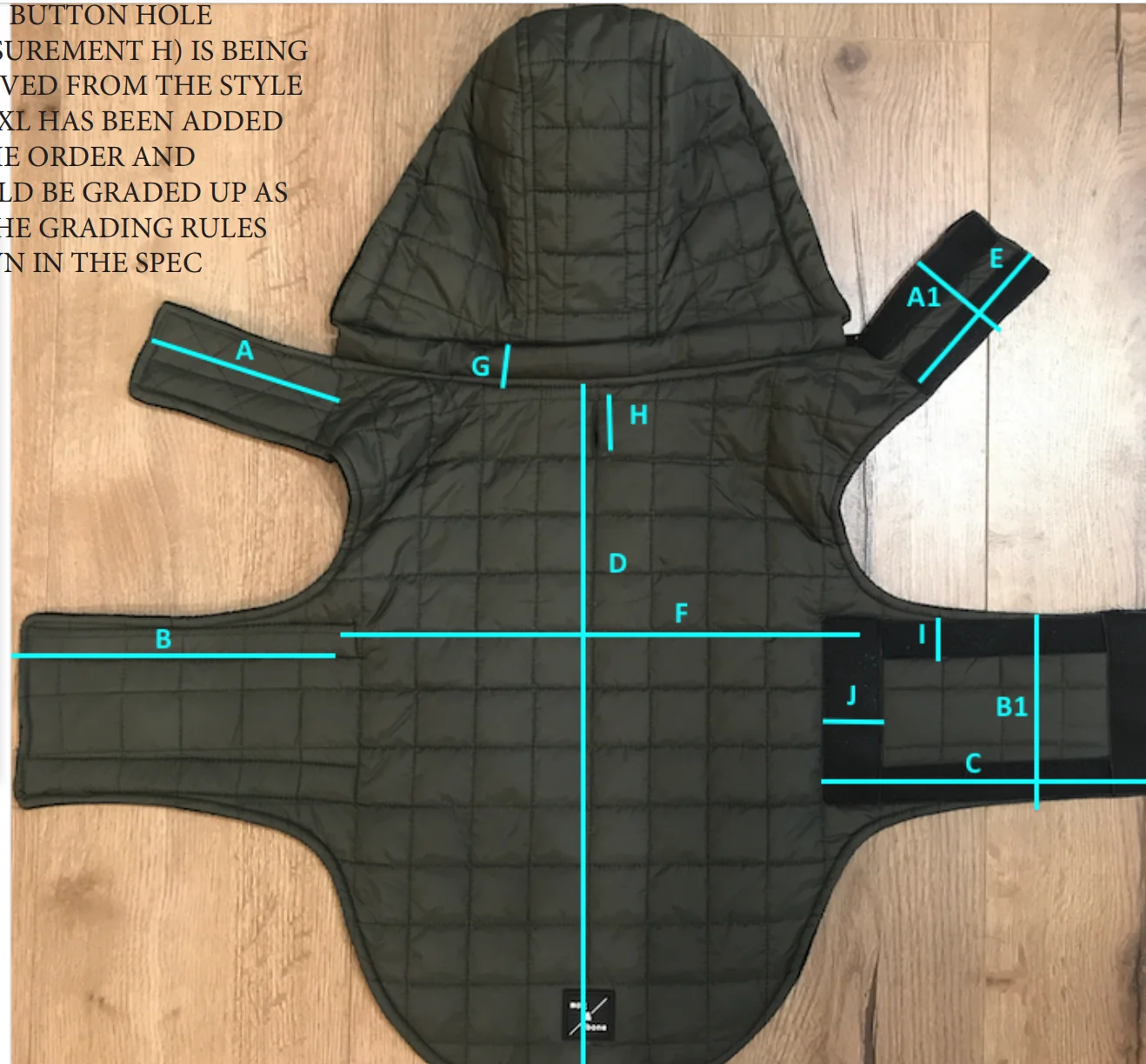 Customized Print Fleece Pet Jacket Lightweight Quilted Dog Puffy Coat - Image 6