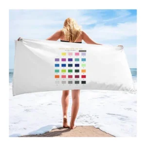 Customized Print Summer Antibacterial Quick-Dry Microfiber Beach Towel Sand-Free Lightweight Camping