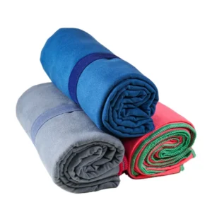 Customized Recycled Microfiber Suede Beach Towels Super Absorbent Solid Colors 30 Options