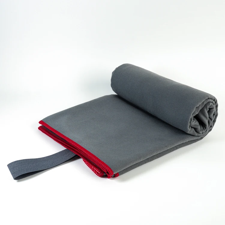 Customized Recycled Microfiber Suede Beach Towels Super Absorbent Solid Colors 30 Options - Image 3