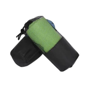 Customized Sandfree Plain Beach Towel with Zipper Pocket and Mesh Bag