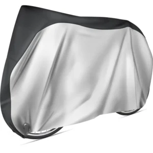Customized Size Logo 300D Silver Coated Oxford Fabric Moto Bike Cover Waterproof Rainproof Manual Awning
